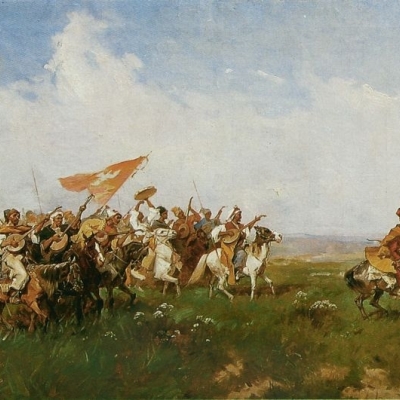 Powitanie stepu, 1874, wł. prywatna, fot. Stanisław Markowski