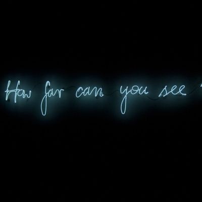 Michał Martychowiec, How far can you see, 2013, neon, wymiary różne Dzieki uprzejmości Signum Foundation