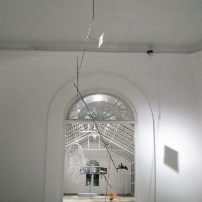 Sofi Zezmer, Looking Glass, Installation View 6, nighttime, 2017