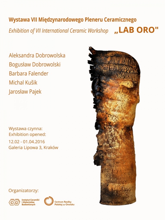 Plakat Wystawa LAB ORO w Krakowie