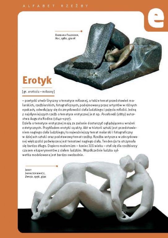 Alfabet rzeźby: Erotyk